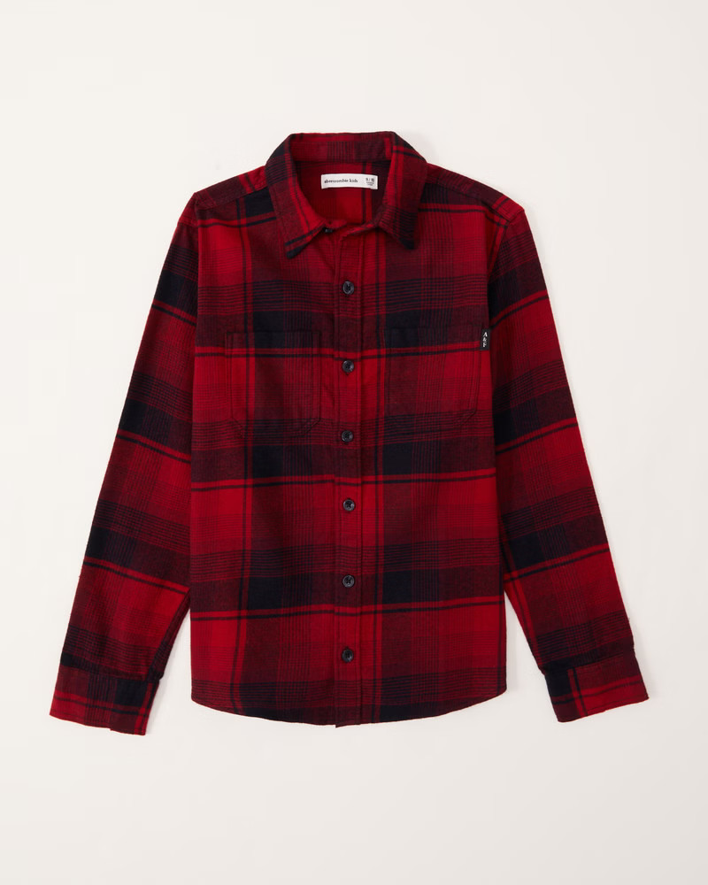 flannel button-up shirt | Abercrombie & Fitch (US)