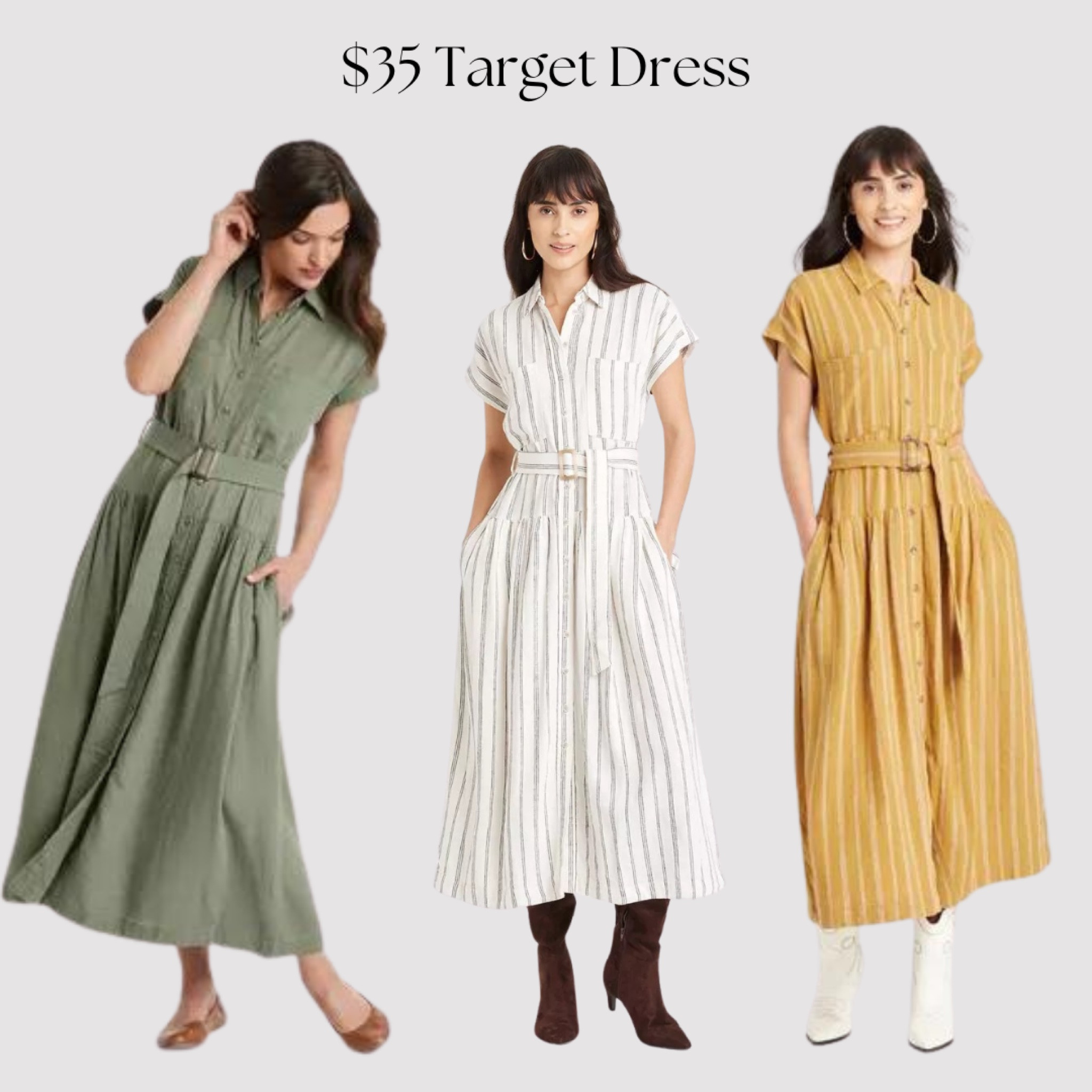 Adorable linen-style dropped-waist dress with belt and pockets 😍

#LTKFindsUnder50