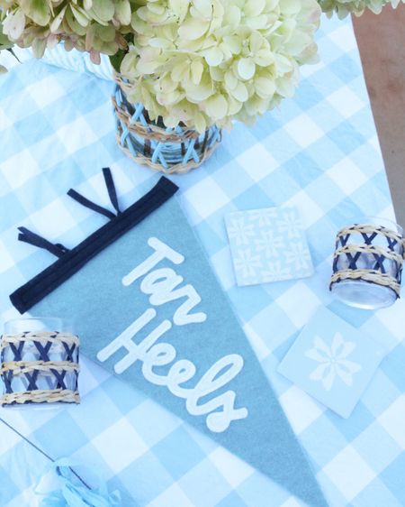Ready for a chic game day tailgate with these blue and white finds. A Tar Heel themed tailgate by Always the Host is ready for all your inspiration needs. 

#LTKhome #LTKU #LTKSeasonal