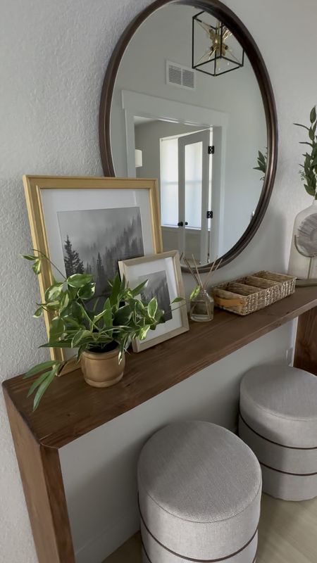 Console table styling. Affordable and simple! Dont overthink it. Everything you see in the entryway is from target. 🤍

#LTKfindsunder100 #LTKhome #LTKstyletip