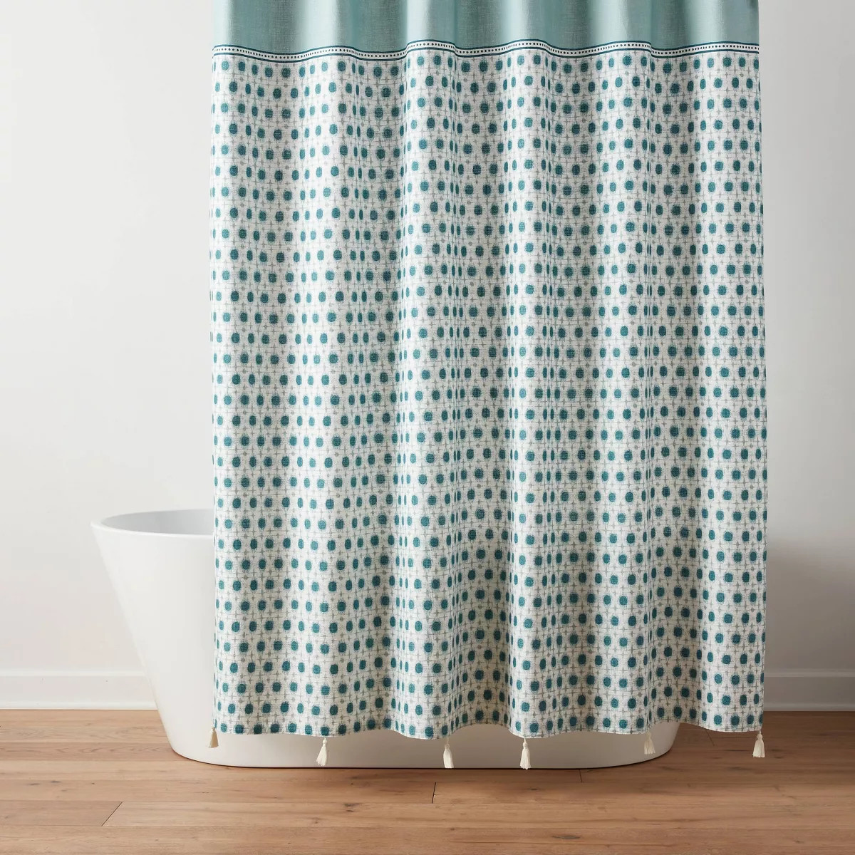 Ikat Shower Curtain Aqua - Threshold™ | Target