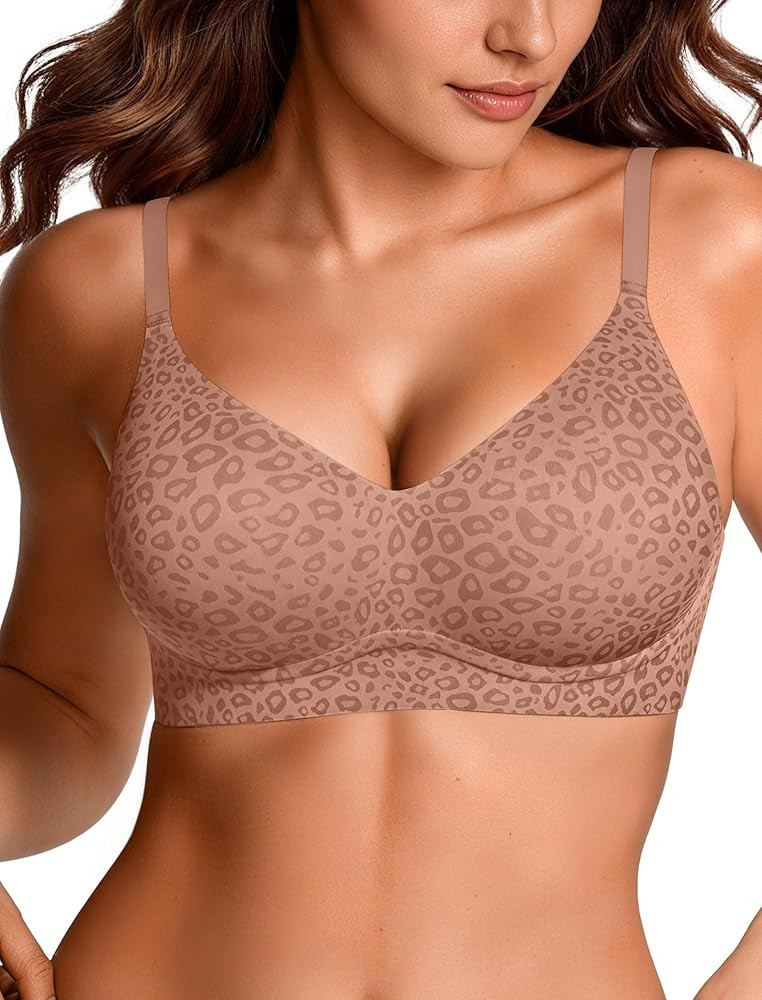 OEAK Womens Wireless Jelly Bras Comfortable Push Up Bra No Underwire Gel Bra Full Support Lift Ev... | Amazon (US)