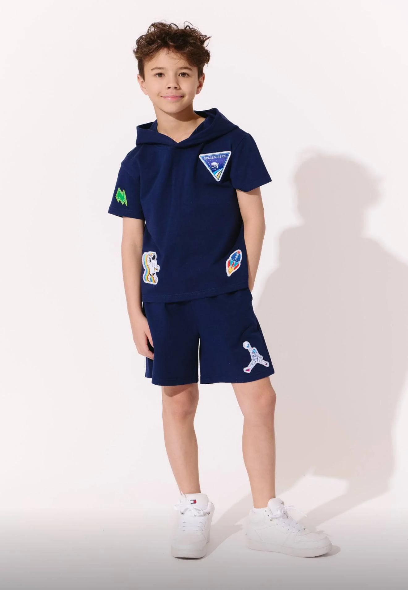 Navy Space Boys Short Set | Lola + The Boys