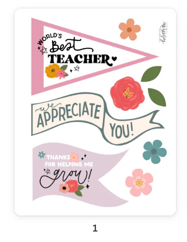 Teacher Appreciation Flags | 2024 Collection | The Letter Vee