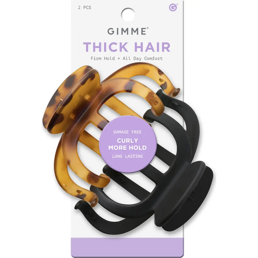 Gimme Beauty Claw Clip for Thick & Curly Hair Duo in Black at Nordstrom | Nordstrom