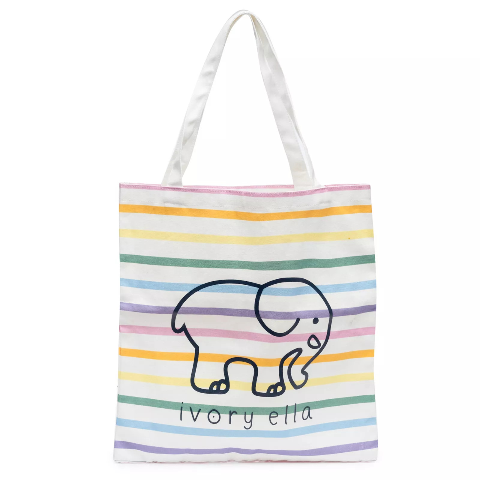 IVORY ELLA Rainbow Stripe Tote Bag, Multicolor | Kohl's