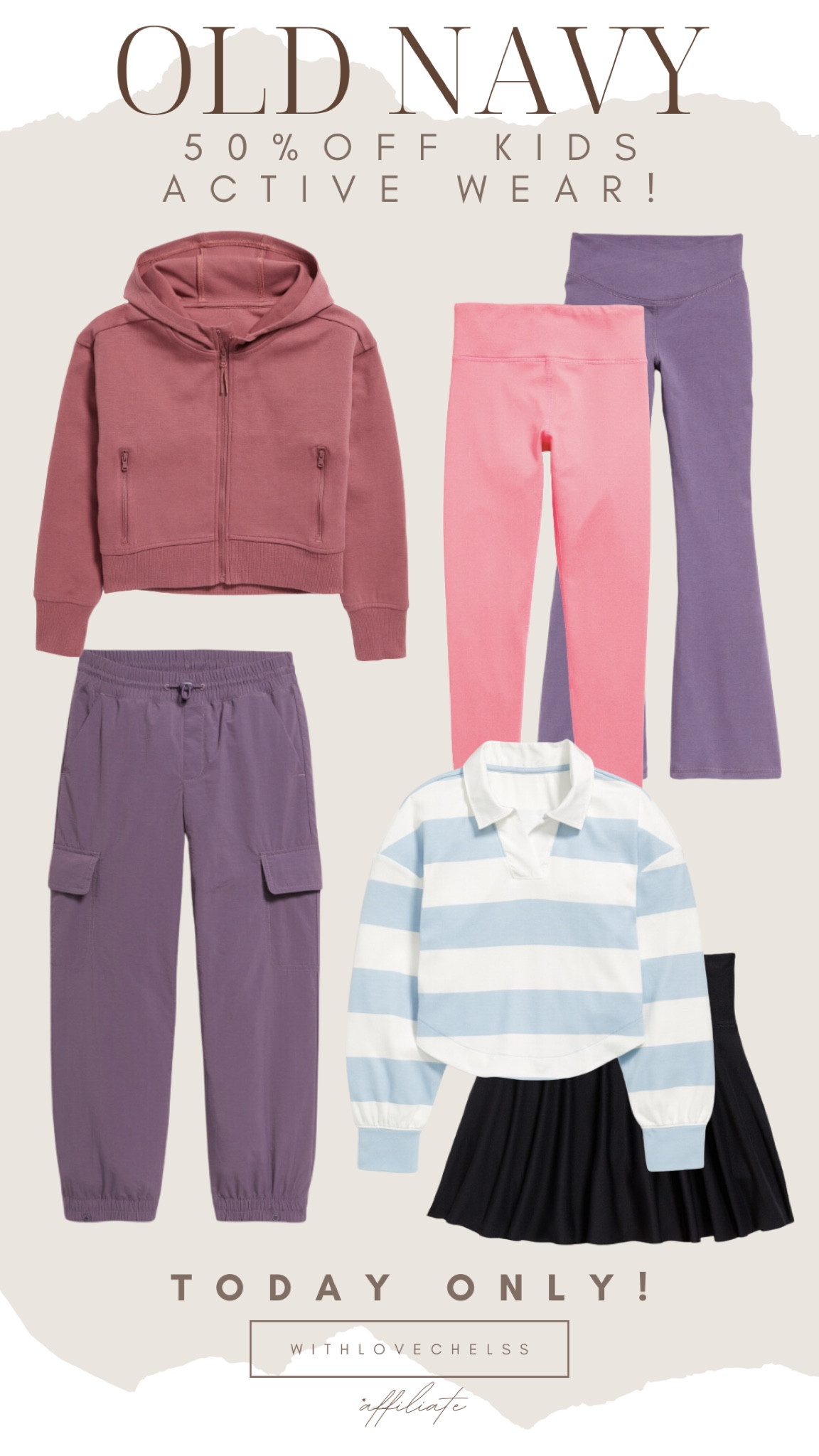 Old Navy sale! 
50% off kids active wear today only!

#LTKsummer #LTKsale #LTKkids