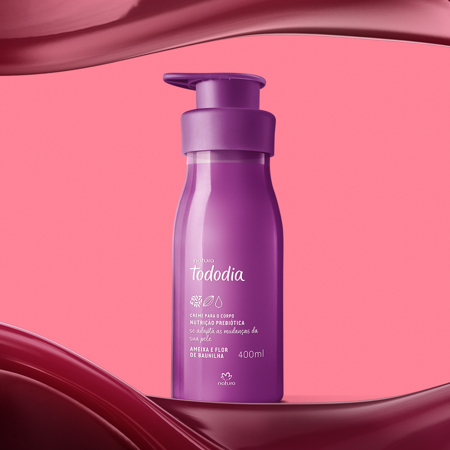 Creme Desodorante Nutritivo para o Corpo Tododia Ameixa e Flor de Baunilha | Natura BR