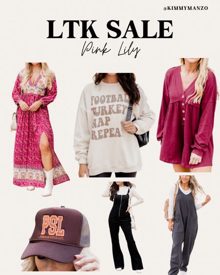 Pink Lily LTK Sale 


Thanksgiving, crewneck, onesie, overalls, romper, trucker hat 

#LTKSeasonal #LTKSale #LTKsalealert
