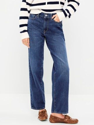 High-Waisted OG Loose Rigid Jeans | Old Navy (US)