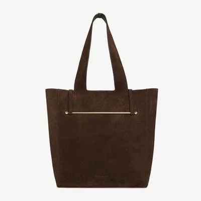 Melody Tote - Chocolate Suede | Strathberry