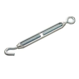 5/16 in. x 9-3/8 in. Zinc-Plated Turnbuckle Hook/Eye | The Home Depot