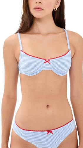 Solid & Striped Women's The Daphne Bikini Top, Marina Blue, L | Amazon (US)