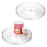 iDesign 54030M2 Linus Turntable Kitchen, Pantry or Countertop Organization, 11" Inch, Clear, 2 Co... | Amazon (US)