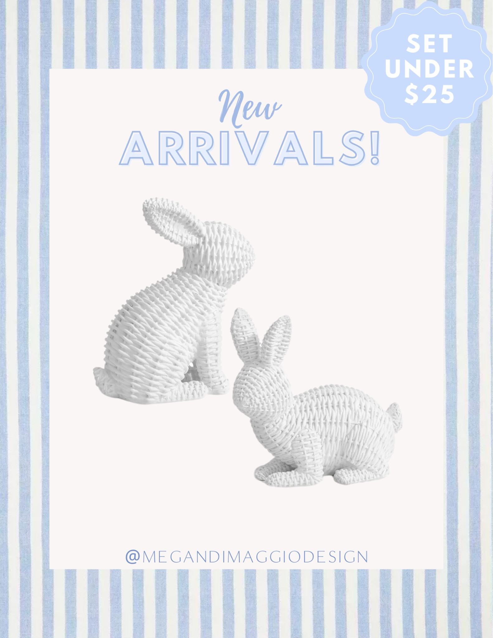 Snag this adorable white wicker bunny set in time for Easter!! 😍🐰🌸 Super affordable at under $25!! 👏🏻👏🏻

#LTKFindsUnder50 #LTKHome #LTKSeasonal