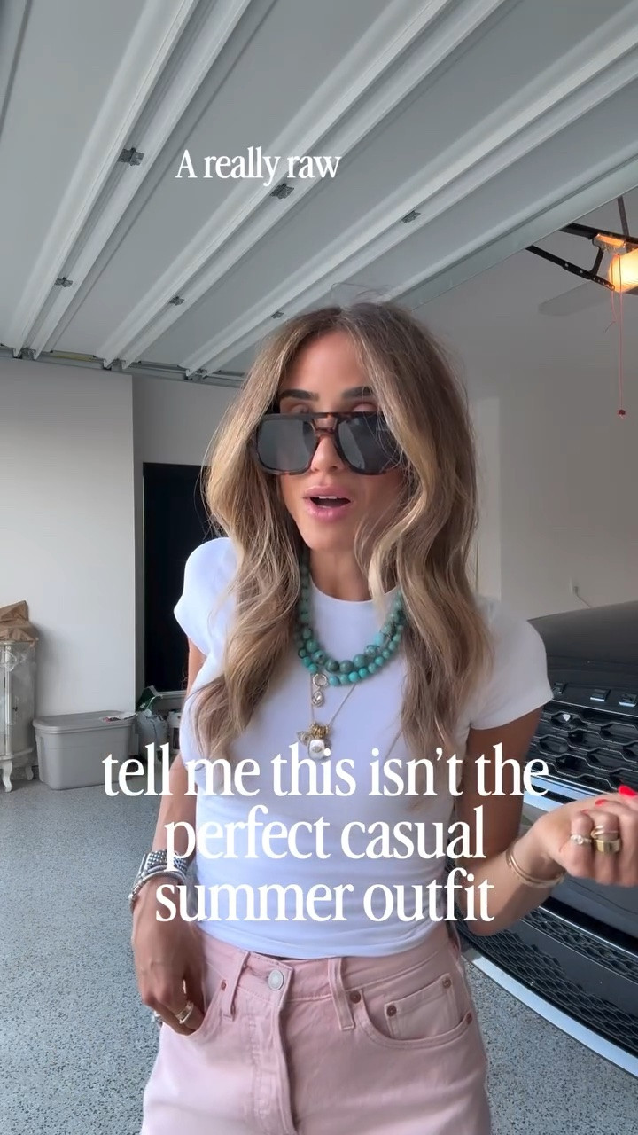 If I could wear one outfit on repeat, it’d be this! Love an easy summer casual look you can just throw on and feel put together. I wore this to get my hair done, but forgot to share it ☺️ these pink denim shorts are just the cutest and they come in lots of other colors. And my beaded necklaces are on sale 

casual summer outfit, outfit of the day, OOTD, Levi’s shorts outfit, everyday summer style, effortless outfit, casual chic outfit, summer fashion, petite fashion, petite style, everyday basics

#outfitoftheday #ootd #casualsummerstyle #summeroutfit #everydaystyle

#LTKPetite #LTKSaleAlert #LTKootd