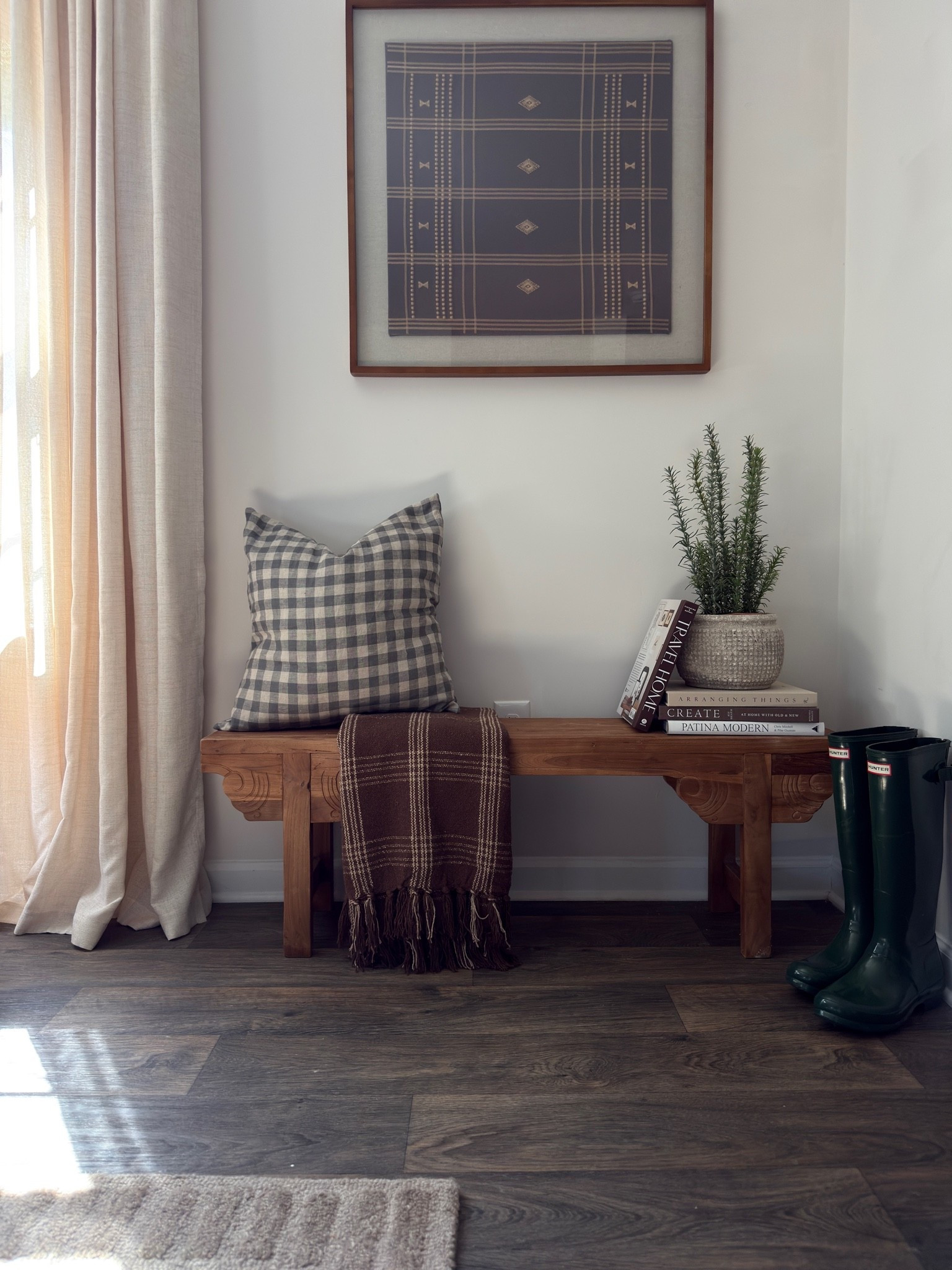 Vintage wood bench & new textile art for an empty corner refresh that’s earthy modern! 

Carved vintage bench, brown rustic textile art, empty corner styling

#LTKHome #LTKSaleAlert