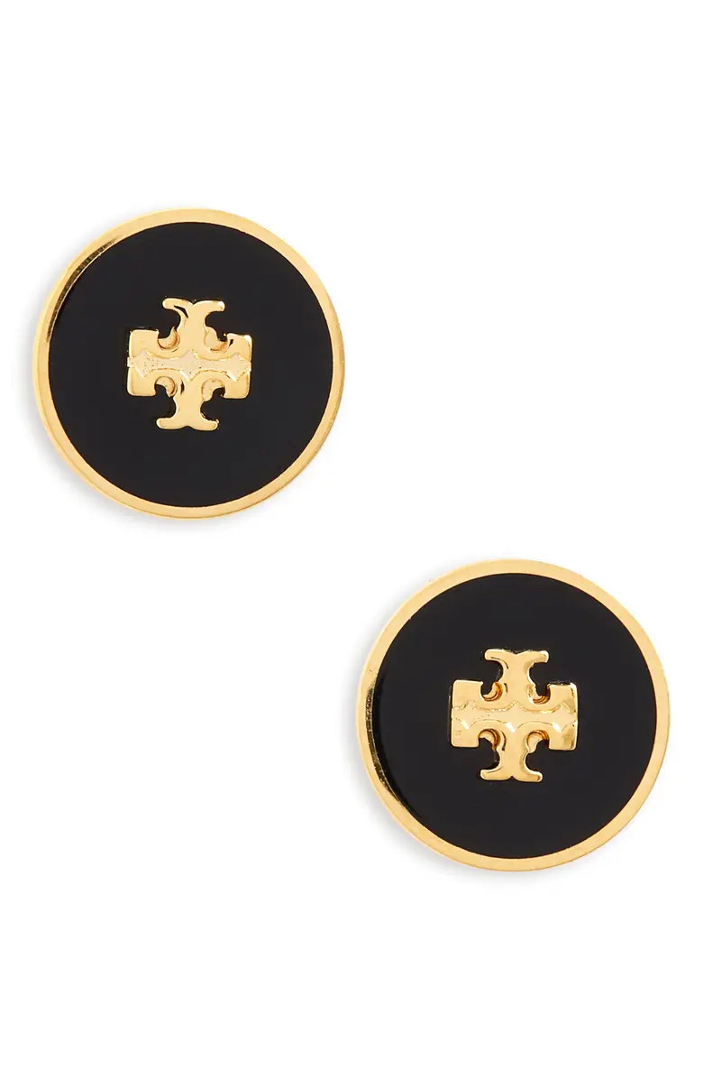 Tory Burch Kira Enamel Circle Stud Earrings | Nordstrom | Nordstrom