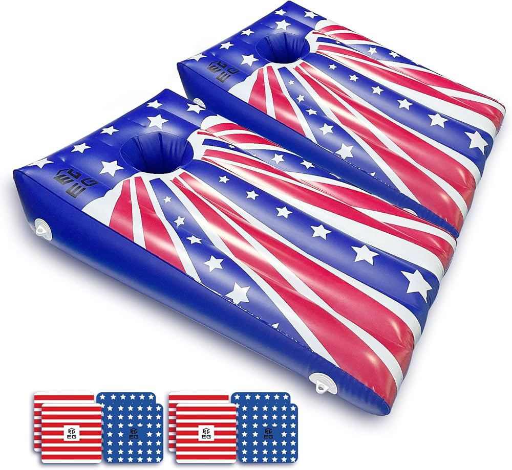 Fisca Pool Cornhole Game Inflatable Floating Bean Bag Toss Game Toy, Summer Pool Party Toys for K... | Amazon (US)