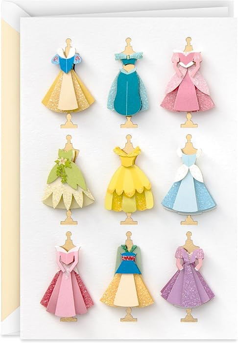 Hallmark Signature Blank Card (Disney Princess Dresses) | Amazon (US)