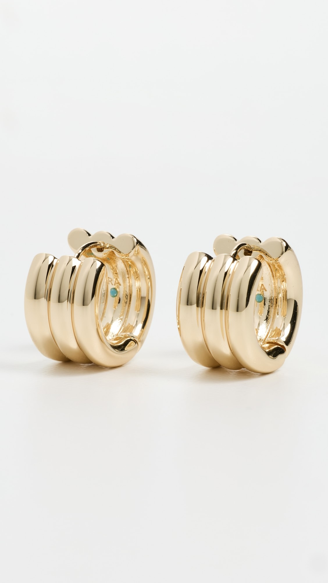 The Triple Tube Huggie Earrings | Shopbop