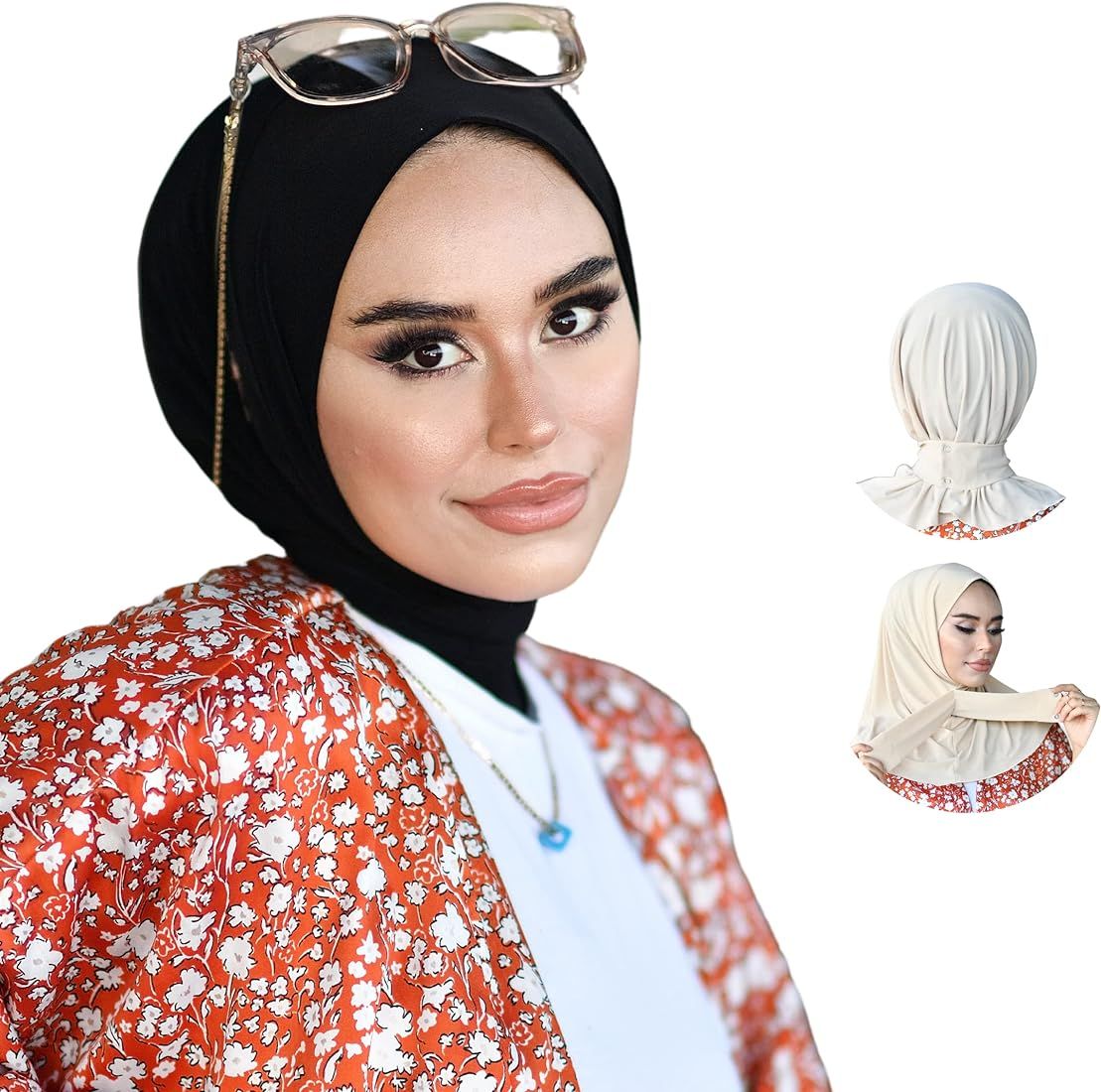 para life Snap Hijab-Turbans For Women-Hijab For Women|Hair Wraps-Head Wraps For Women|Hijab Unde... | Amazon (US)