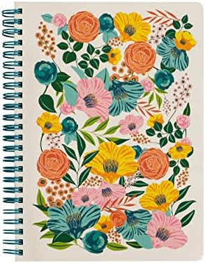 Steel Mill & Co Cute Floral Mini Spiral Notebook, 8.25" x 6.25" Journal with Durable Hardcover an... | Amazon (US)