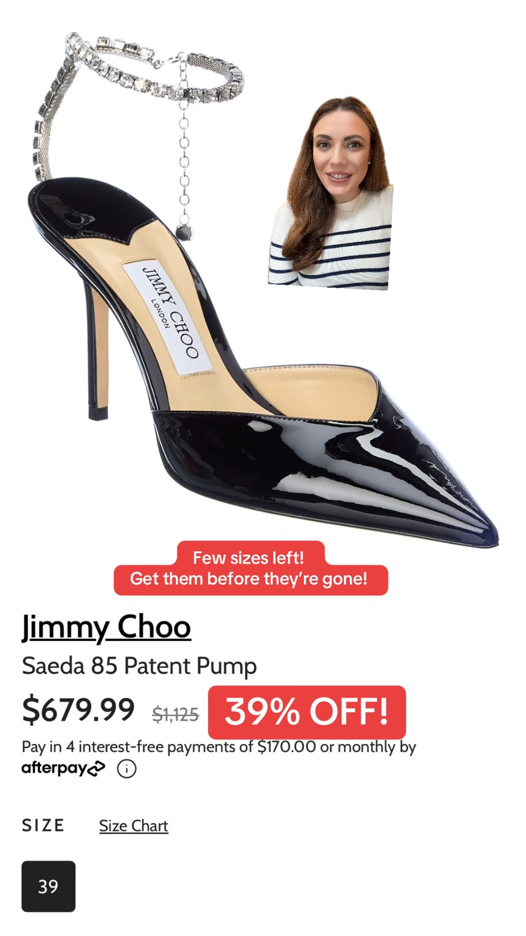 Jimmy Choo sale! 39% off Jimmy Choo heels - specifically the Saeda heel! 

#LTKFallSale #LTKSaleAlert #LTKShoeCrush