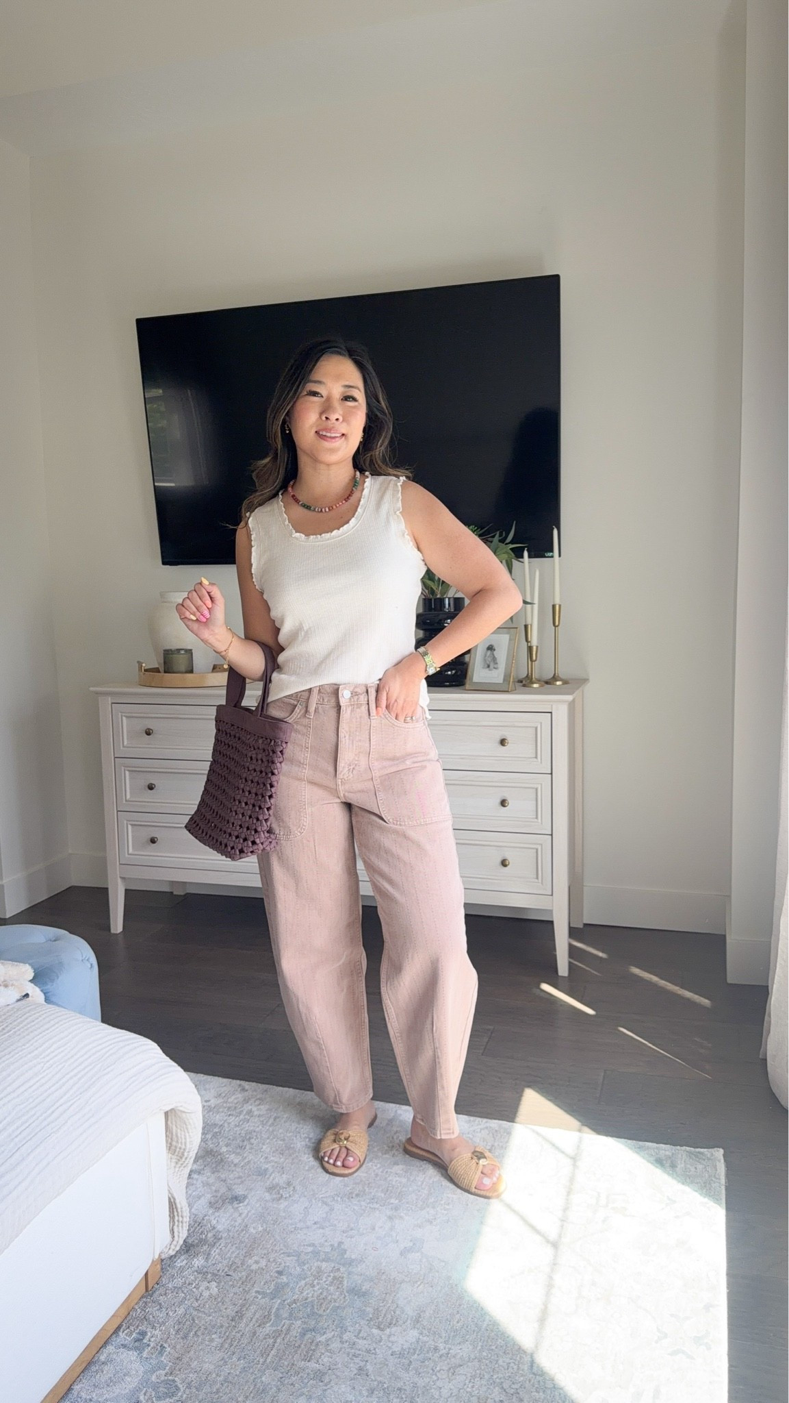 Target new arrivals // barrel pants // Ruffle tank // summer outfit 

Tank - M
Barrel pants - 6
Denim jacket: Large

#LTKSeasonal #LTKootd #LTKPetite