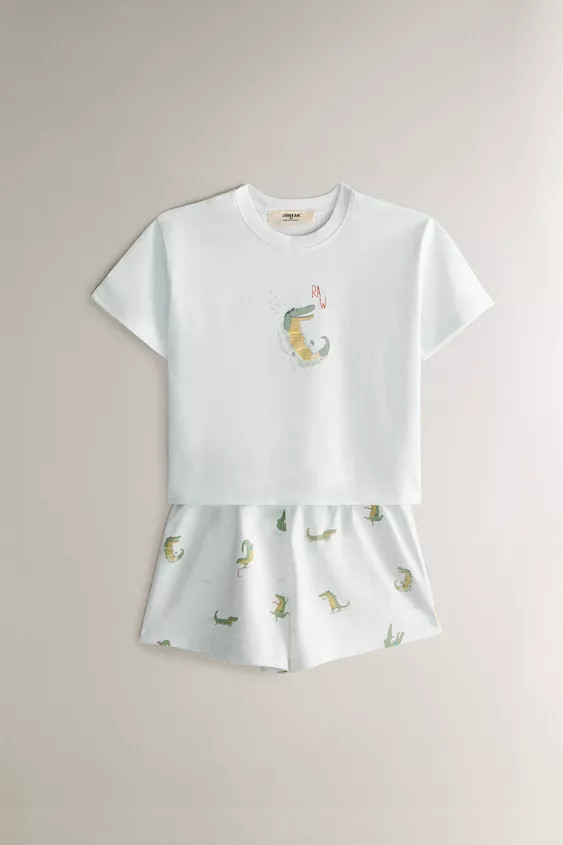 CHILDREN'S CROCODILE SET OF PYJAMAS | Zara UK