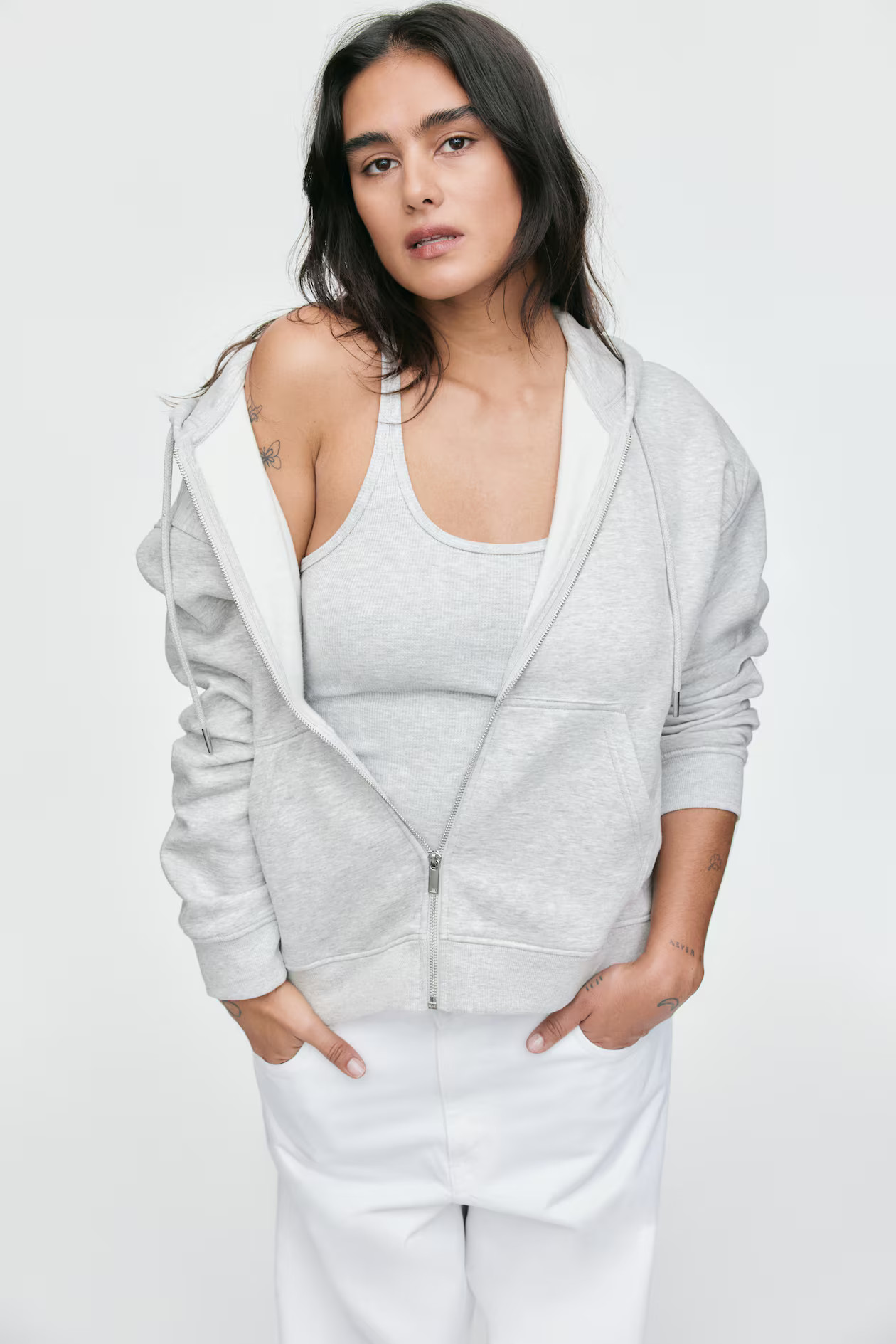 Zip-through hoodie | H&M (UK, MY, IN, SG, PH, TW, HK)
