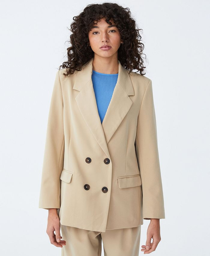 COTTON ON Women's Oversized Blazer Jacket & Reviews - Jackets & Vests - Juniors - Macy's | Macys (US)