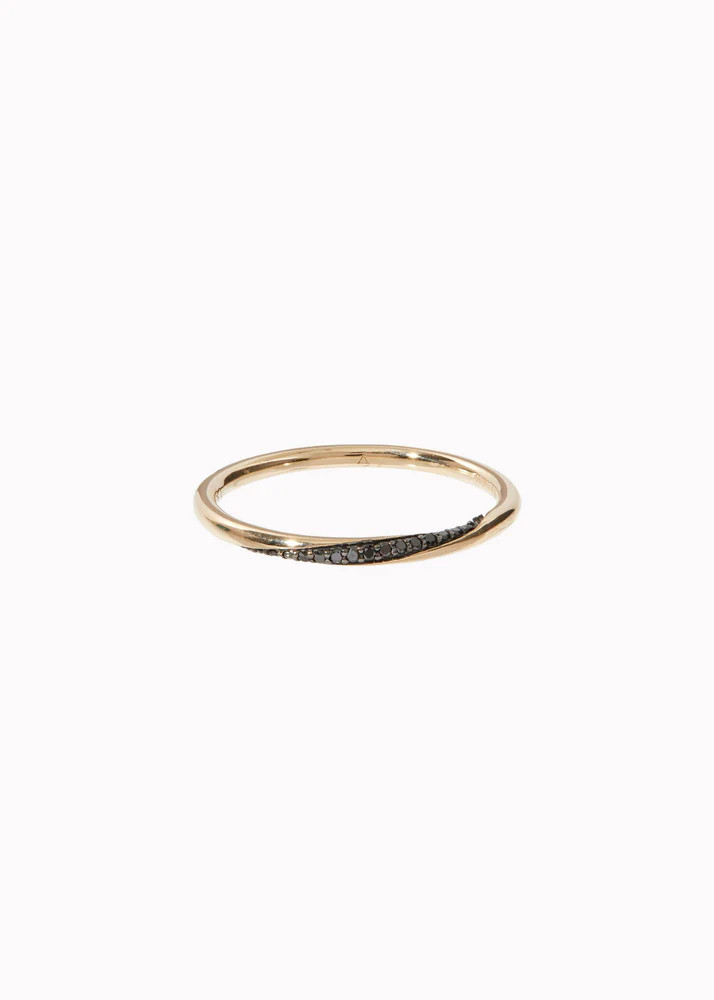 Twisted Black Diamond Thread Ring | Otiumberg
