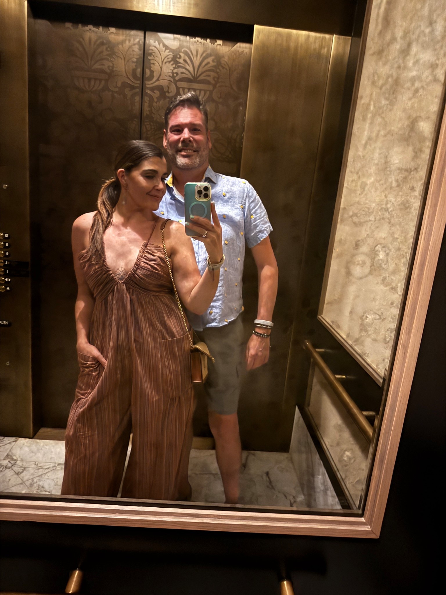 dinner @ boulud w my love 

cupshe striped plunge loose leg jumpsuit, celine teen triomphe raffia calfskin 

#LTKTravel #LTKFindsUnder50 #LTKSummerEdit