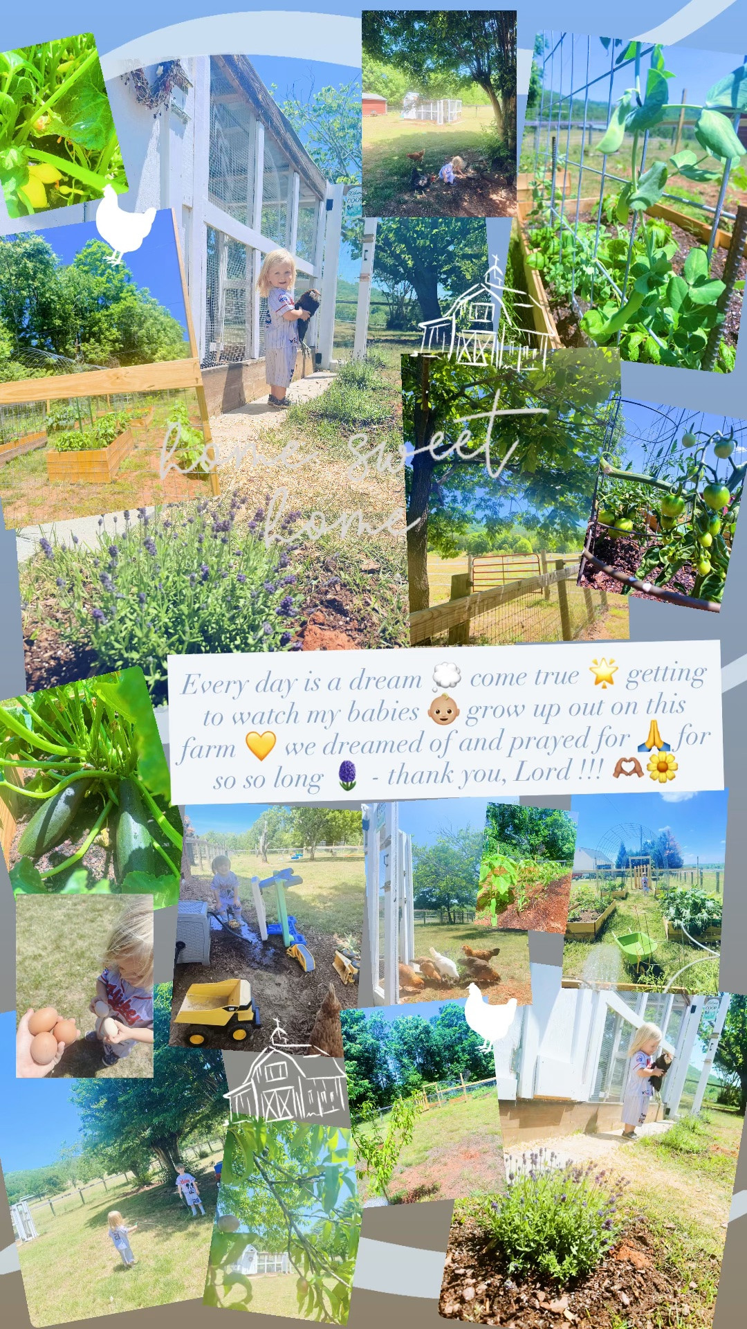 Every day is a dream 💭 come true 🌟 getting to watch my babies 👶🏼 grow up out on this farm 💛 we dreamed of and prayed for 🙏 for so so long 🪻 - thank you, Lord !!! 🫶🏽🌼