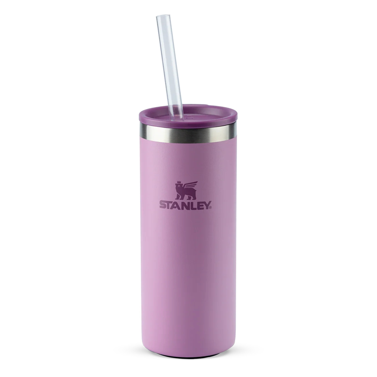 Can Cooler Slim com canudo Lilac | 296ML | Stanley (BR)