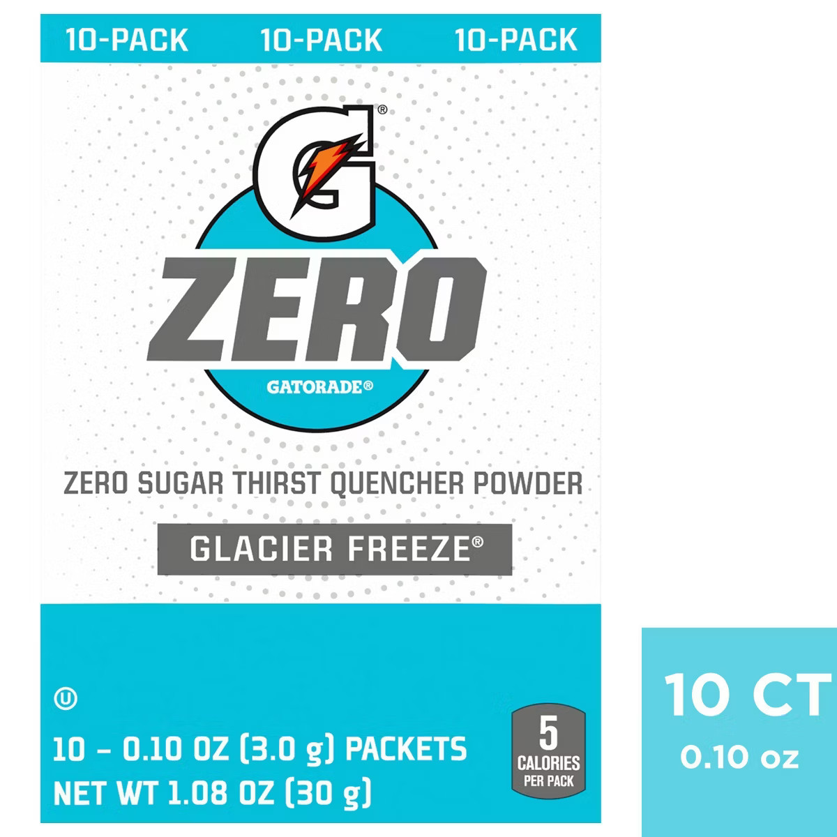 Gatorade GZERO Glacier Freeze Sports Drink Mix - 1.08oz | Target