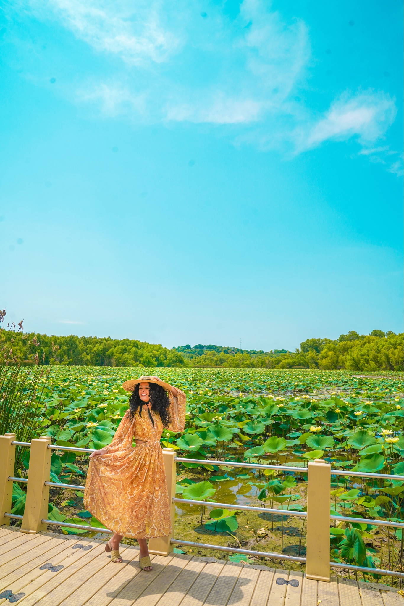 Summer midi dresses cut out paisley dress under $100 for date night ideas with bow wicker hat and wedge heels 

#LTKtravel #LTKunder100 #LTKsalealert