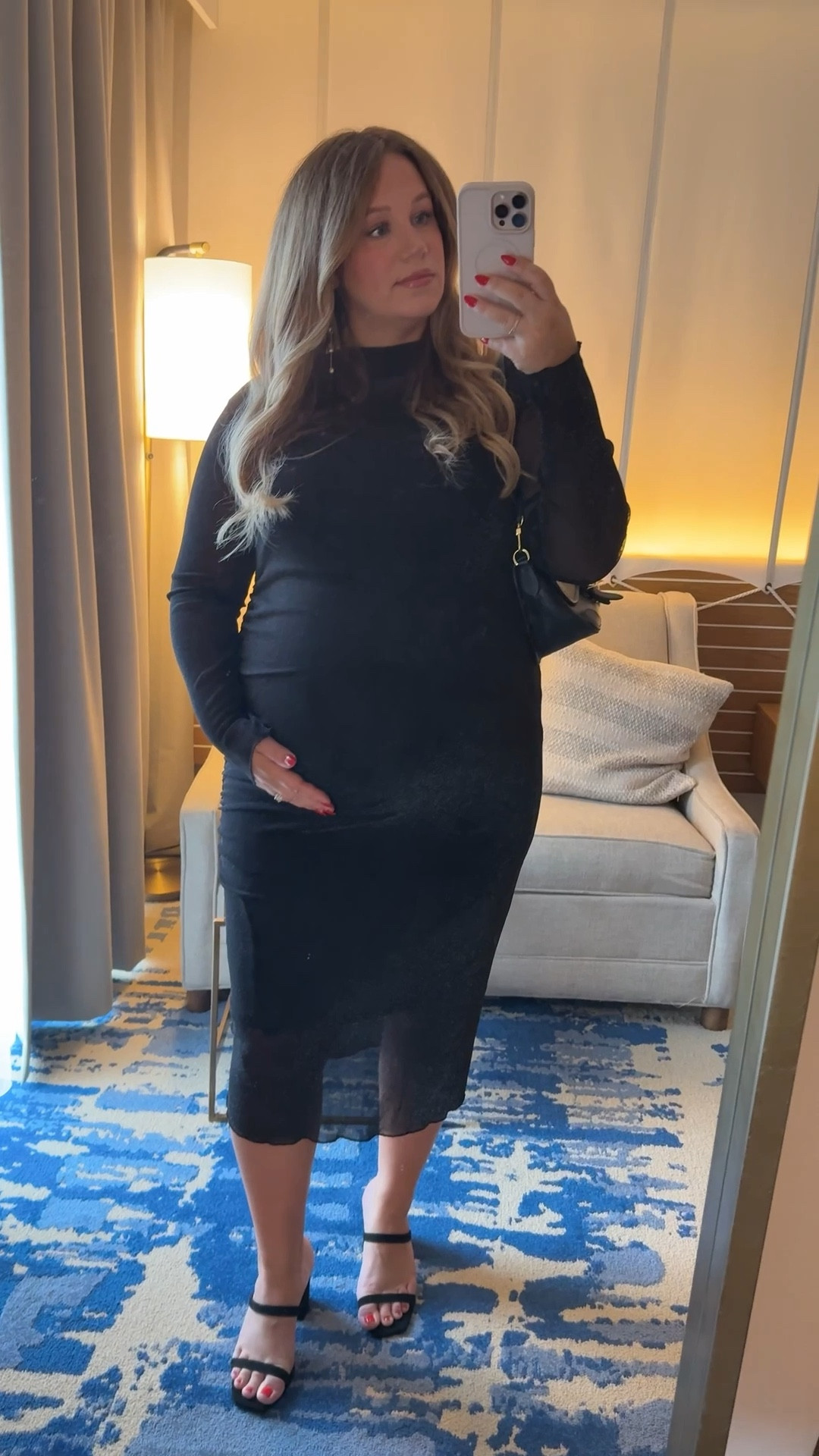 Maternity Wedding Guest Dress 🖤✨

#LTKFindsUnder100 #LTKWedding #LTKBump