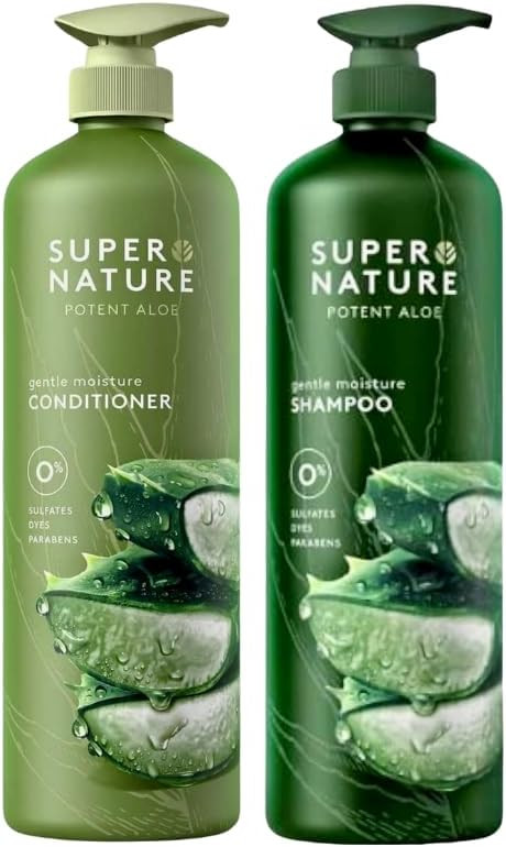 (1 PACK) Super Nature Potent Aloe Moisturizing (1) Shampoos and (1) Conditioners, 30 fl oz + XALE... | Amazon (US)