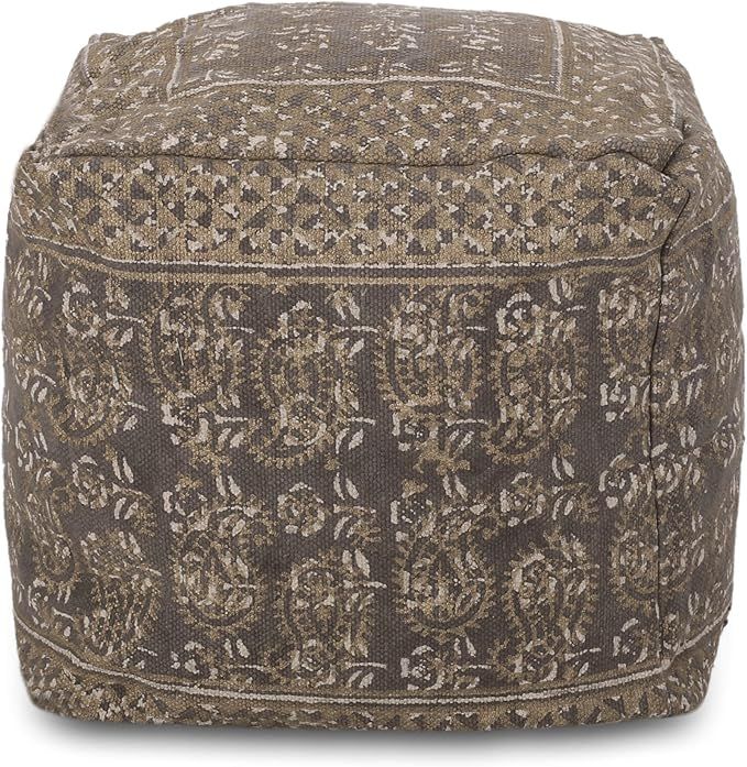 Christopher Knight Home Pouf, Taupe + Gold | Amazon (US)