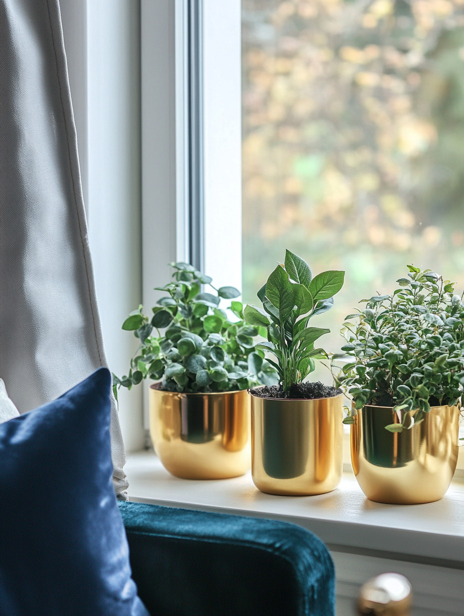 Add feng shui–approved gold planters with lush greenery to your balcony or window ledge to instantly elevate the space. These warm metallic planters bring a soft glow to natural light while creating a calm, nurturing atmosphere that feels intentional and balanced. Paired with healthy green plants, they naturally enhance the energy of your home without overthinking the design.

Gold planters work beautifully for balcony decor, apartment living, window styling, and modern home decor, blending effortlessly with neutral, modern, or mid-century interiors. They add warmth, texture, and a sense of refinement while keeping the look fresh and grounded. Simple, timeless, and easy to style—this is one of those small updates that quietly transforms how a space feels every day.

#BalconyDecor #ModernHomeDecor #IndoorPlants 

 #LTKHome