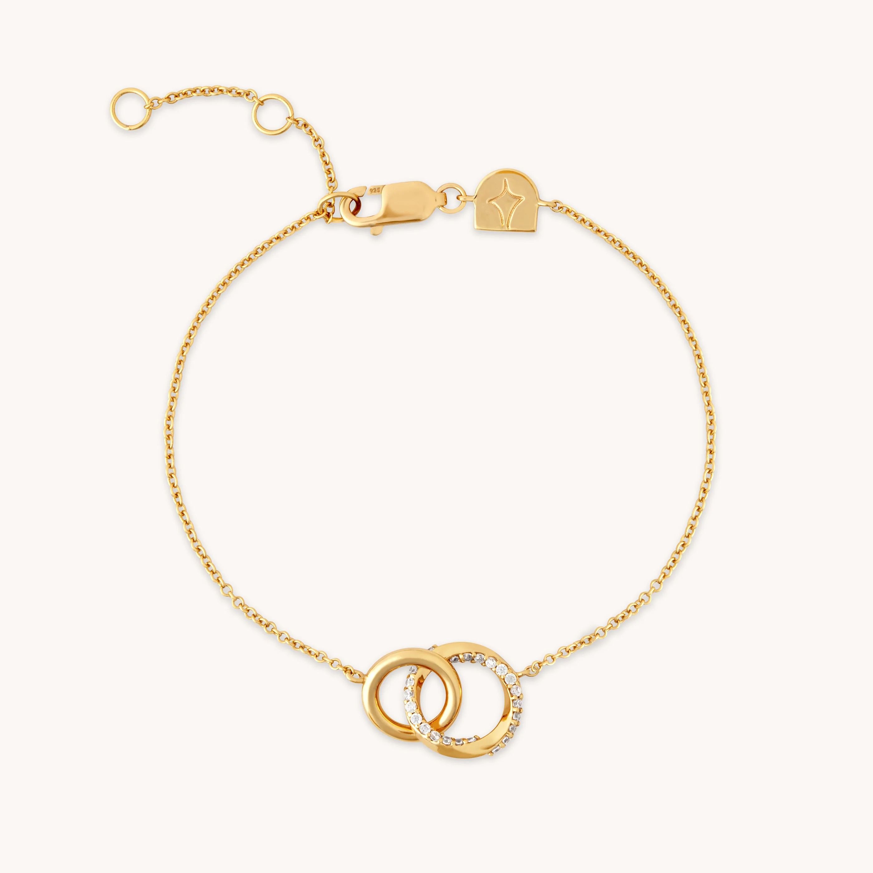 Orbit Crystal Bracelet in Gold | Astrid and Miyu