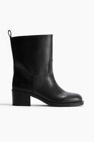 H & M - Block-Heeled Ankle Boots - Black | H&M (US + CA)