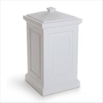 Click for more info about Mayne Bershire 45 Gal. Polyethylene White Storage Bin 4835-W - The Home Depot