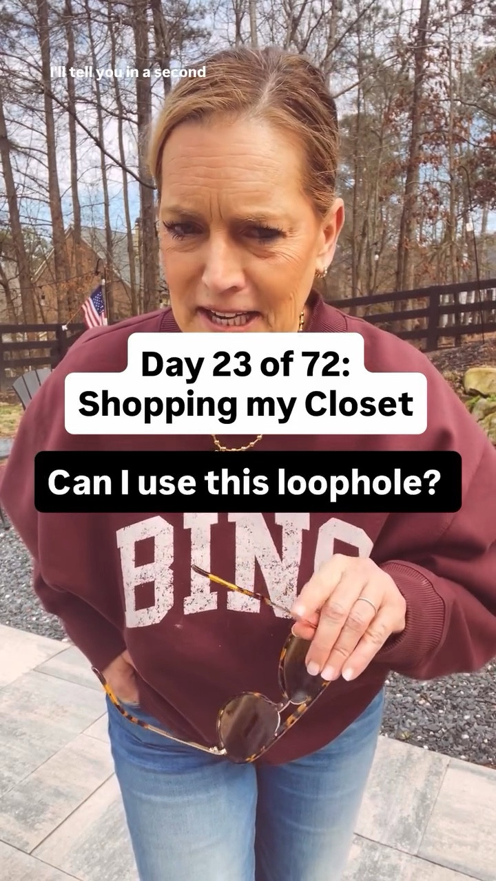 Serious question… if I’m doing Shop My Closet and someone else buys it for me…
👀
Is that a loophole or am I cheating? It’s my birthday next week!

#shopmycloset #loopholeornot #birthdayover50 #midlifestyle #denimlover