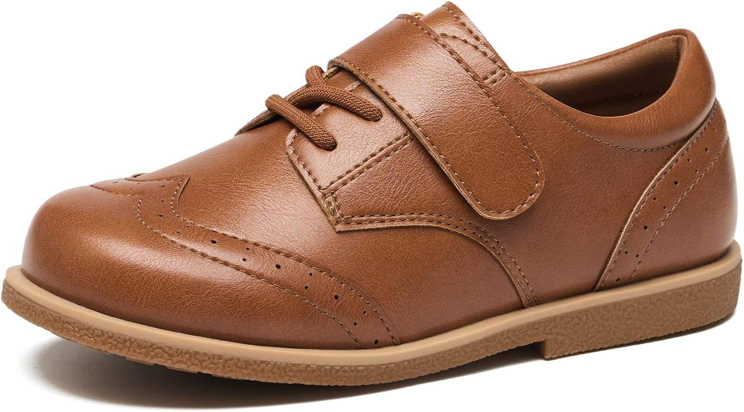 GINNI Toddler Boy Girl Dress Shoes, Little Kids Comfortable Wingtip Oxfords | Amazon (US)