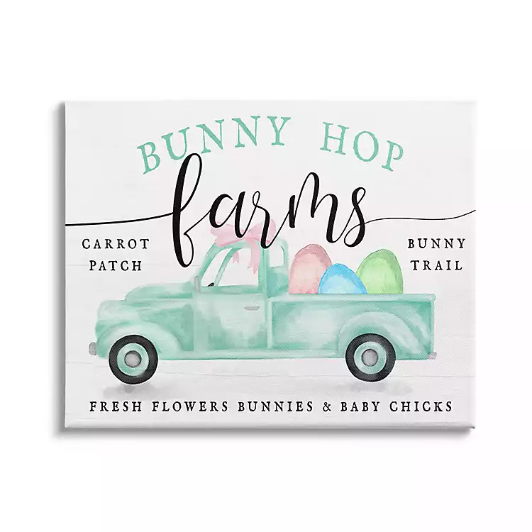 Bunny Hop Farm Framed Easter Wall Art | Kirkland's Home