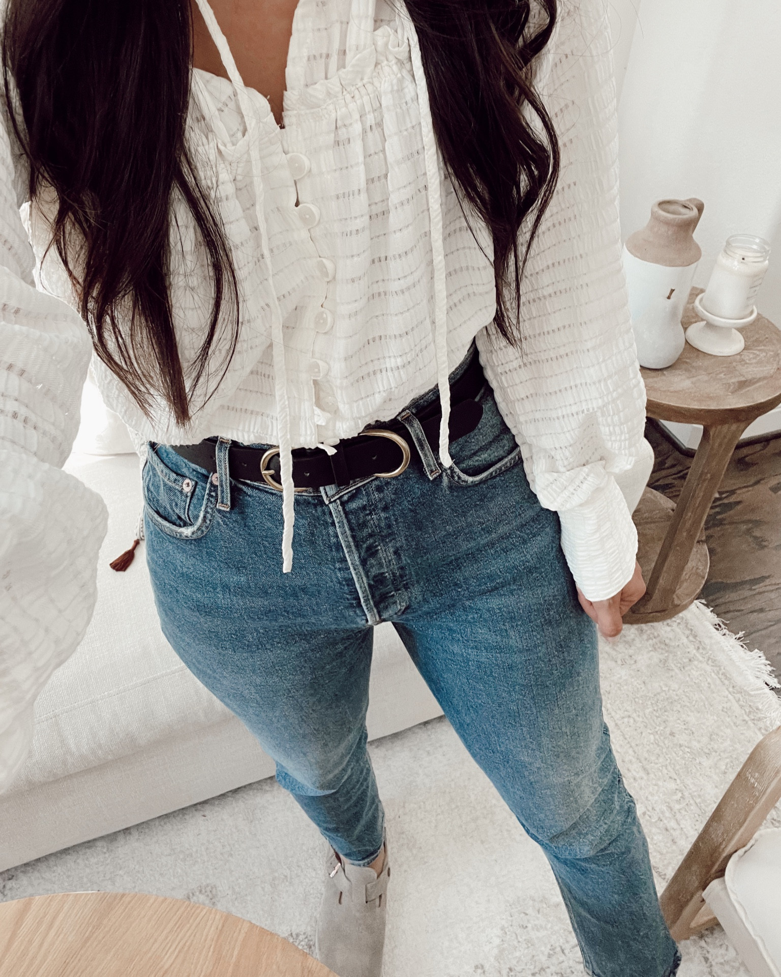 Outfit today #outfit #falloutfit


#outfitideas #outfitinspo #outfitoftheday #outfittoday #ootd #todayslook #lookoftheday #winteroutfit #sherpa #sherpajacket #abercrombie #womensoutfits #outfitinspo what I wore today, today’s outfit, affordable outfit, look for less, affordable clothing, fashion, clothing, outfits, outfit ideas, outfit inspo, outfit inspiration, comfy style, mom outfit, moms, everyday outfit, casual style, my style, cozy outfit, boy mama, mama outfits, mamahood, homebody, work from home outfit, wfh #birkenstocks #clog #clogshoes #belts #target #freepeople #shirt #blouse 

#LTKtravel #LTKunder50 #LTKSeasonal