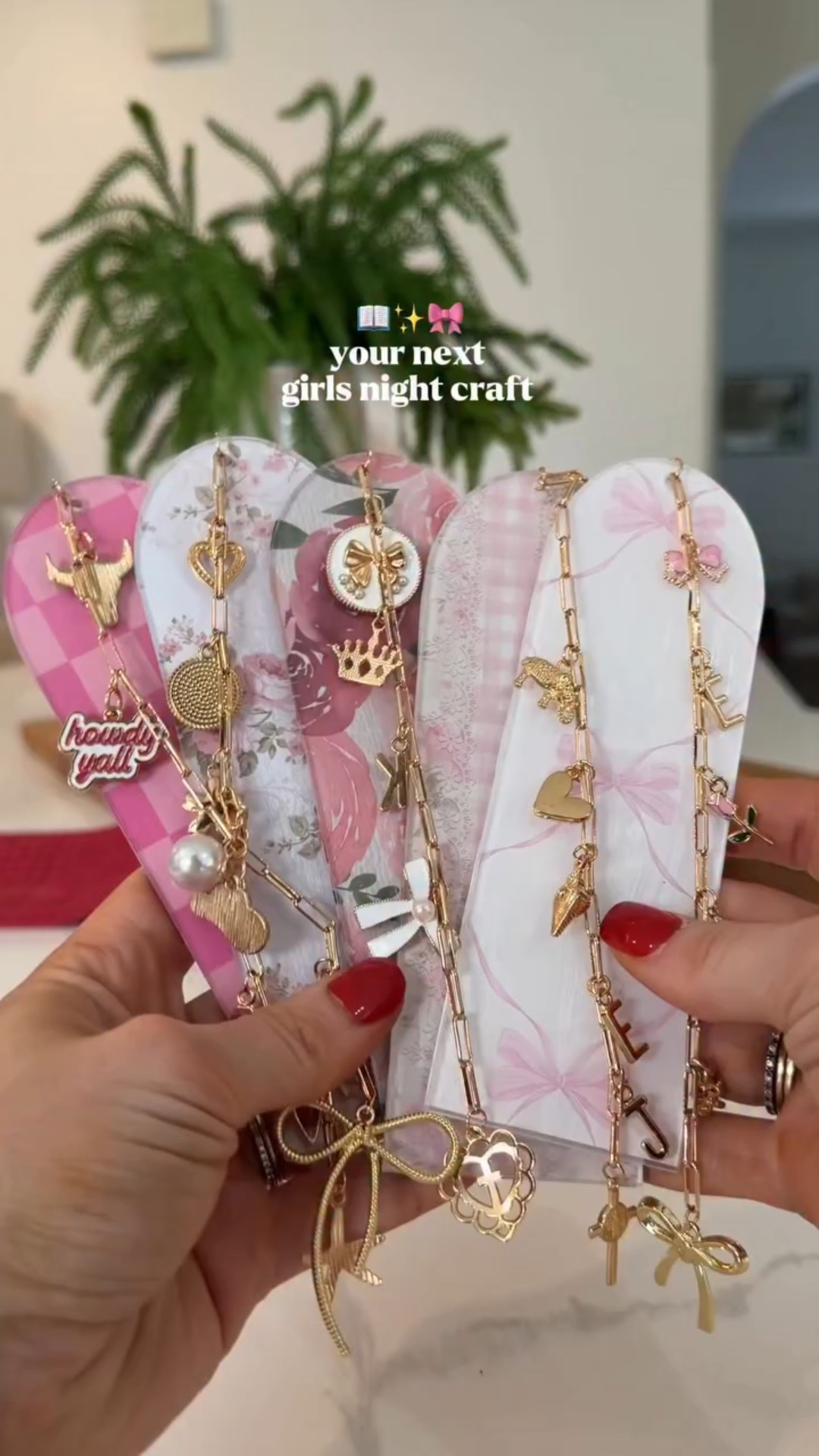 Trying all the girls night crafts ahead of galentines so you don’t have to 🫡🫡 these DIY bookmark charms are super easy & I love how you can customize the colors of the paper + the charms to personalize it to your liking 🥹 

Follow @kimberlyj_king & comment BOOK & I’ll dm you the links to everything! Be sure to stick around for some more easy DIYS😉 #craft #easycrafts #craftideas #galentines #valentines #girlsnight #books #booklover #bookmark #diy #easydiy #amazonfinds #momlife